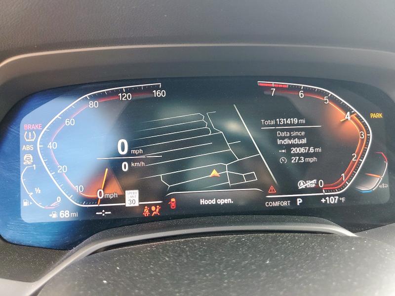 5UXCW2C59KL087640 - 2019 BMW X7 XDRIVE40I BLACK photo 9