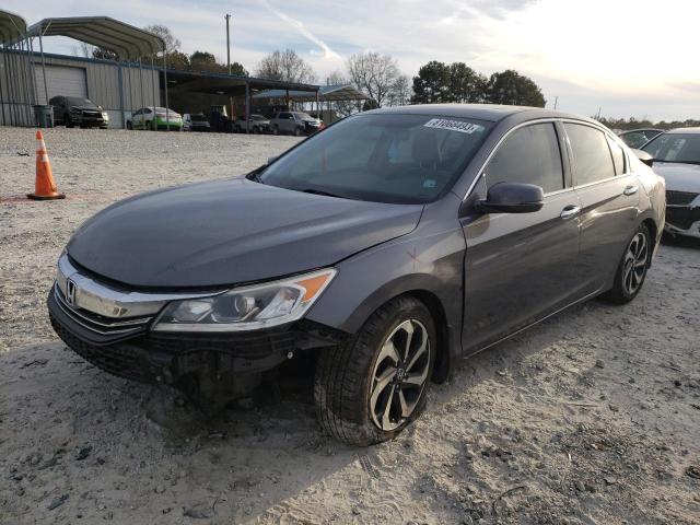 1HGCR2F77HA173508 - 2017 HONDA ACCORD EX GRAY photo 1