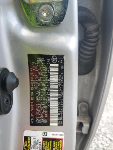 2T1BU4EE7AC524715 - 2010 TOYOTA COROLLA BASE 银色 照片 12