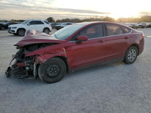 3FA6P0G7XDR323220 - 2013 FORD FUSION S RED photo 1