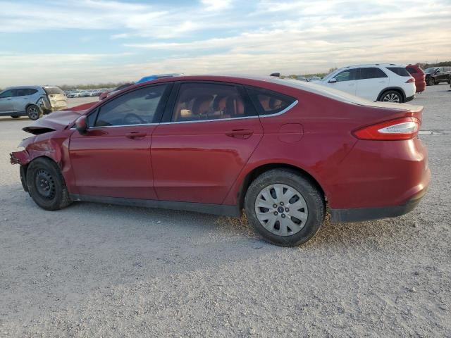 3FA6P0G7XDR323220 - 2013 FORD FUSION S RED photo 2