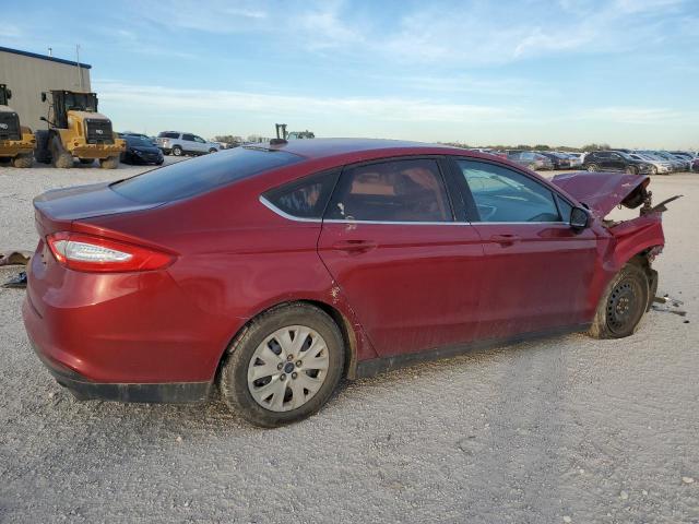 3FA6P0G7XDR323220 - 2013 FORD FUSION S RED photo 3