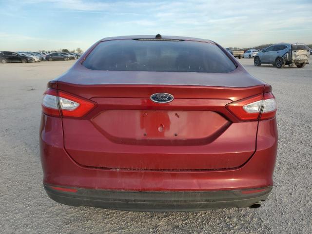 3FA6P0G7XDR323220 - 2013 FORD FUSION S RED photo 6