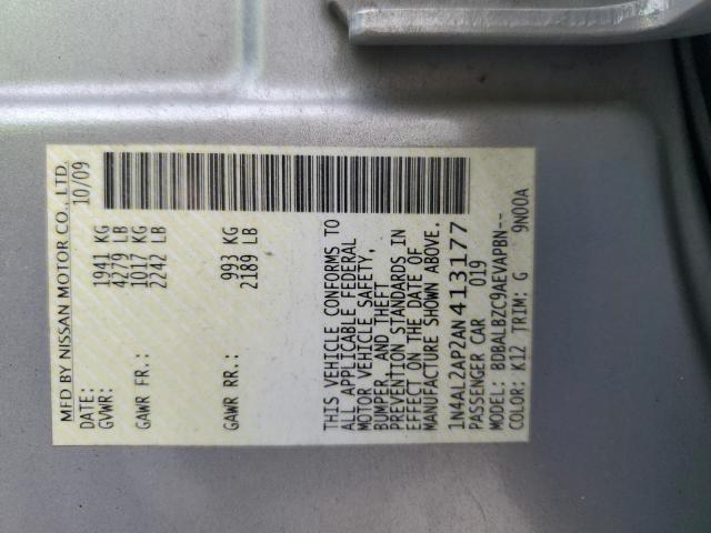 1N4AL2AP2AN413177 - 2010 NISSAN ALTIMA BASE 银色 照片 12