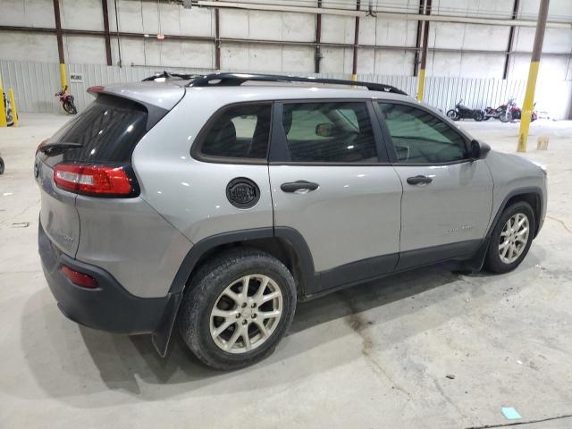 1C4PJLAB1FW585013 - 2015 JEEP CHEROKEE SPORT SILVER photo 3