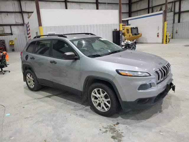 1C4PJLAB1FW585013 - 2015 JEEP CHEROKEE SPORT SILVER photo 4