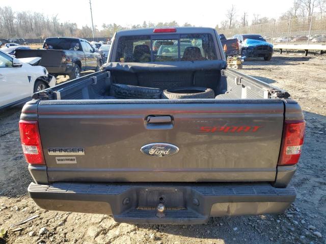 1FTYR44U48PA37472 - 2008 FORD RANGER SUPER CAB GRAY photo 6