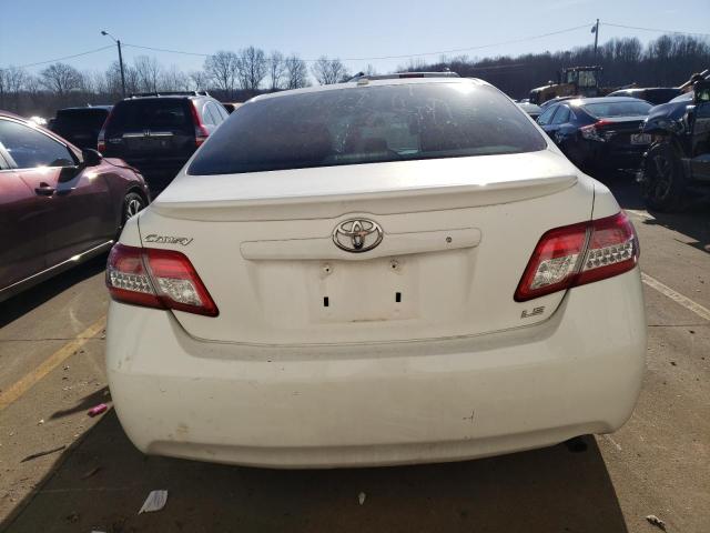 4T4BF3EK8BR215187 - 2011 TOYOTA CAMRY BASE WHITE photo 6