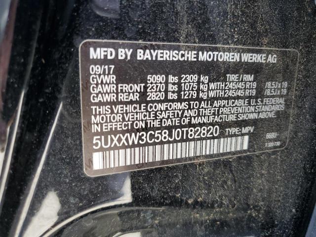 5UXXW3C58J0T82820 - 2018 BMW X4 XDRIVE28I შავი ფოტო 13