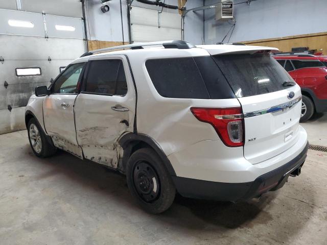 1FM5K8D89EGC46330 - 2014 FORD EXPLORER XLT WHITE photo 2