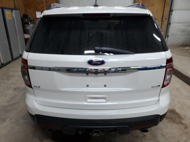 1FM5K8D89EGC46330 - 2014 FORD EXPLORER XLT WHITE photo 6