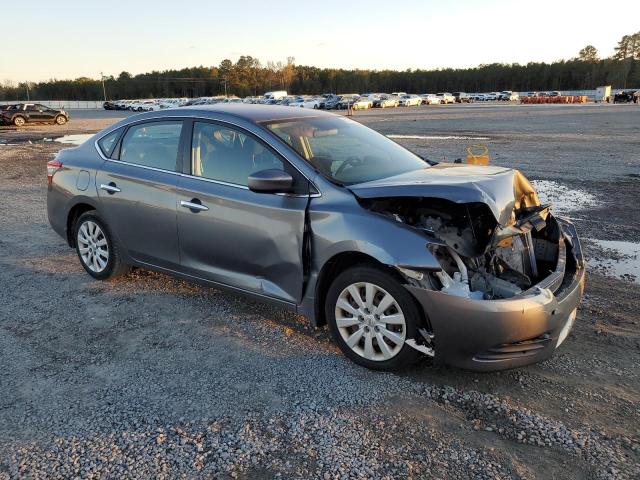 3N1AB7APXFY340793 - 2015 NISSAN SENTRA S GRAY photo 4