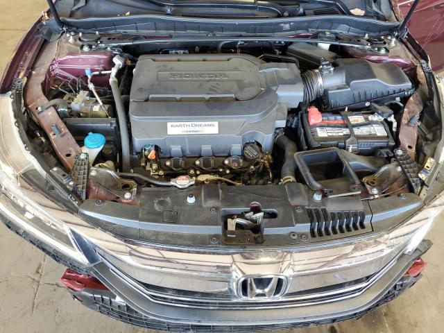 1HGCR3F94HA002271 - 2017 HONDA ACCORD TOURING MAROON photo 11