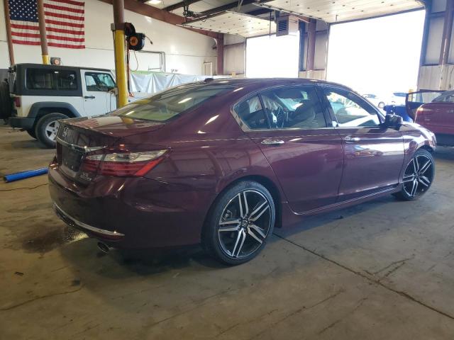 1HGCR3F94HA002271 - 2017 HONDA ACCORD TOURING MAROON photo 3