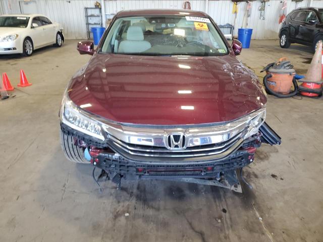 1HGCR3F94HA002271 - 2017 HONDA ACCORD TOURING MAROON photo 5