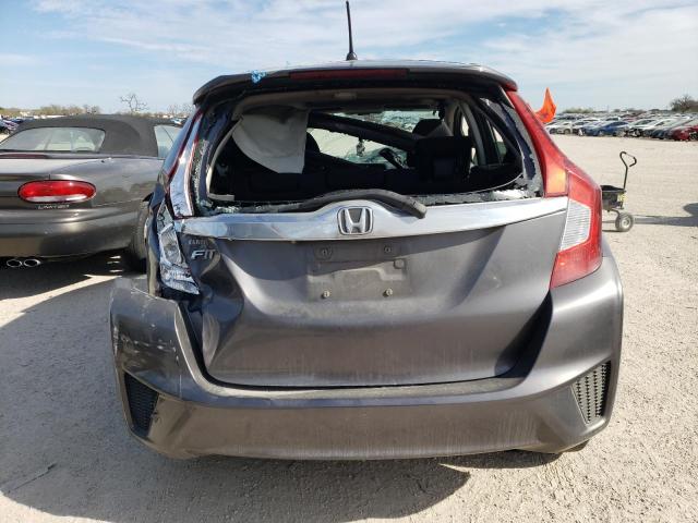 3HGGK5H8XFM775770 - 2015 HONDA FIT EX GRAY photo 6