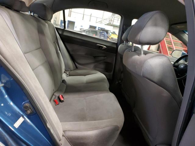 1HGFA16598L109634 - 2008 HONDA CIVIC LX BLUE photo 10