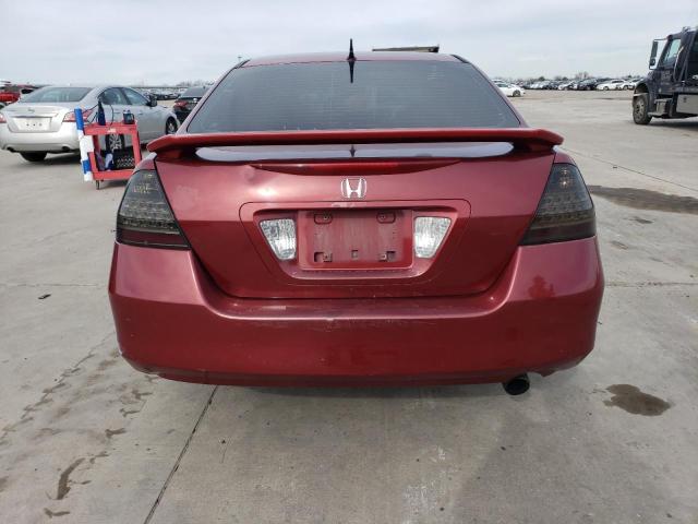 1HGCM56317A218230 - 2007 HONDA ACCORD SE RED photo 6