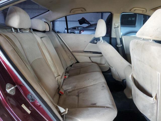 1HGCR2F32DA276021 - 2013 HONDA ACCORD LX BURGUNDY photo 10