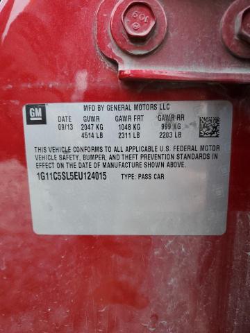 1G11C5SL5EU124015 - 2014 CHEVROLET MALIBU 1LT 栗色 照片 13