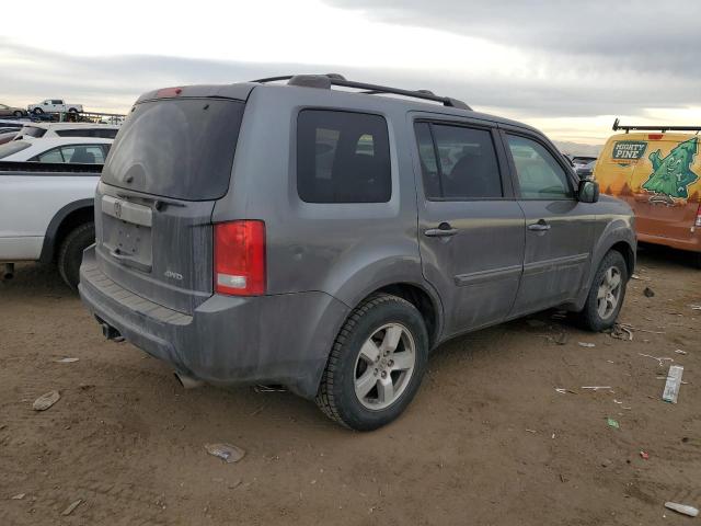 5FNYF4H69BB018325 - 2011 HONDA PILOT EXL GRAY photo 3