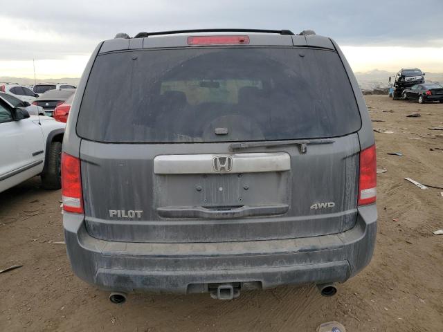 5FNYF4H69BB018325 - 2011 HONDA PILOT EXL GRAY photo 6