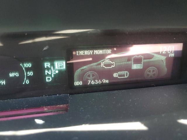 JTDKN3DU7D0346383 - 2013 TOYOTA PRIUS SILVER photo 9