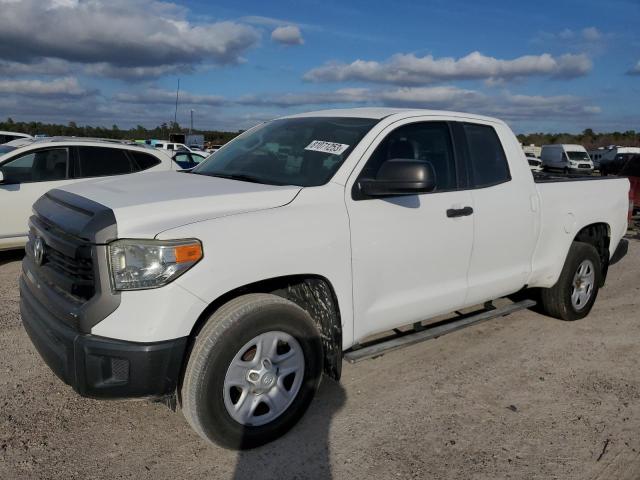 5TFRM5F14EX069233 - 2014 TOYOTA TUNDRA DOUBLE CAB SR/SR5 WHITE photo 1