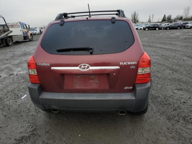 KM8JN72D86U284067 - 2006 HYUNDAI TUCSON GLS BURGUNDY photo 6