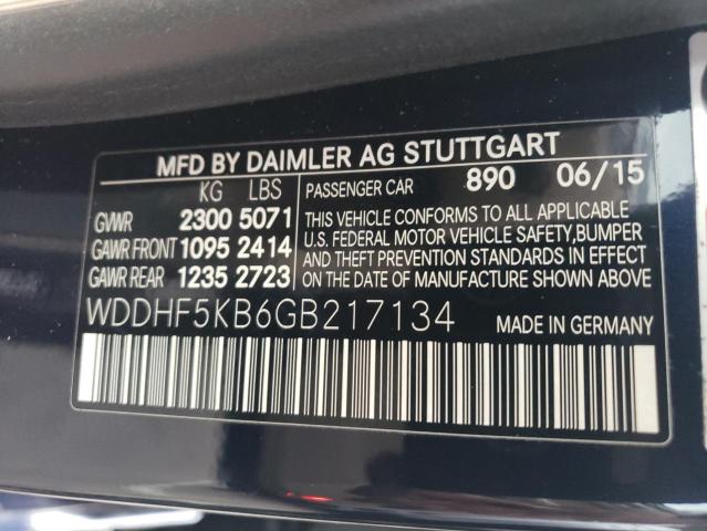 WDDHF5KB6GB217134 - 2016 MERCEDES-BENZ E 350 BLUE photo 12