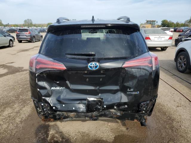 JTMRJREVXJD231513 - 2018 TOYOTA RAV4 HV LE Negro foto 6