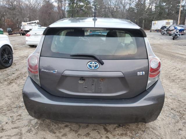 JTDKDTB35C1016599 - 2012 TOYOTA PRIUS C GRAY photo 6