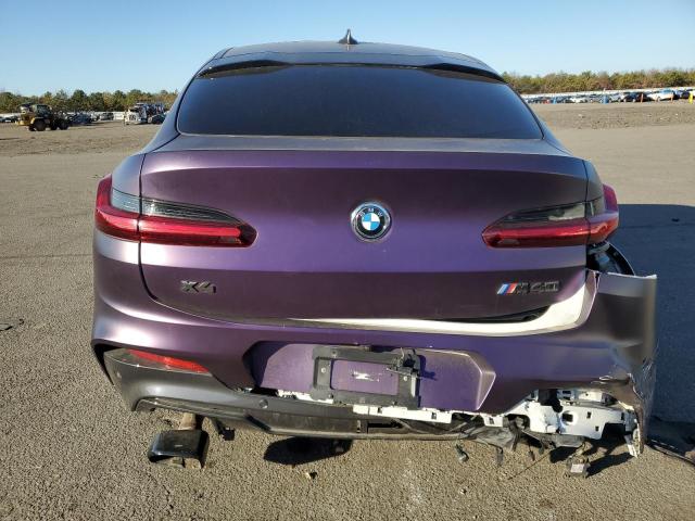 5UXUJ5C5XK9A33168 - 2019 BMW X4 M40I PURPLE photo 6