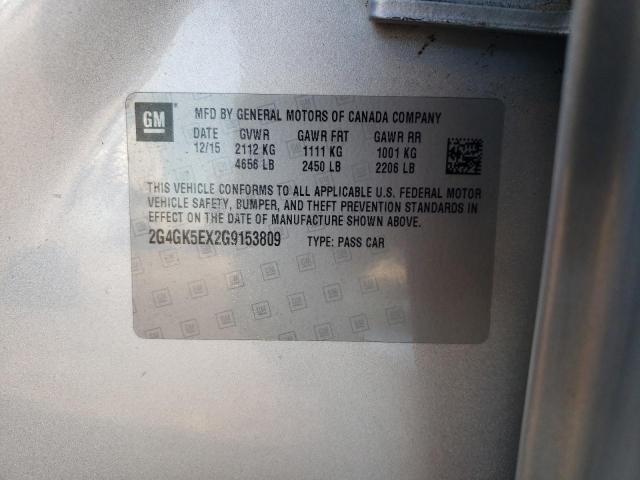 2G4GK5EX2G9153809 - 2016 BUICK REGAL 银色 照片 13