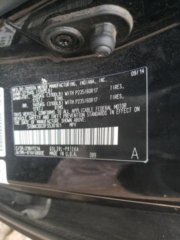 5TDKK3DC0FS530161 - 2015 TOYOTA SIENNA LE BLACK photo 13