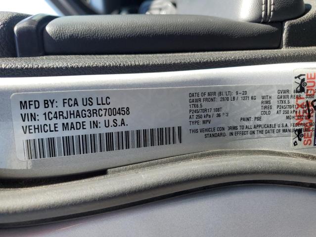 1C4RJHAG3RC700458 - 2024 JEEP GRAND CHEROKEE LAREDO Gümüş foto 13