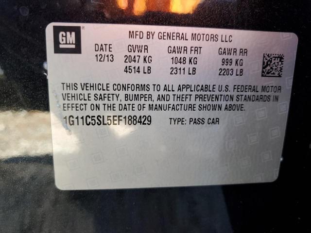 1G11C5SL5EF188429 - 2014 CHEVROLET MALIBU 1LT 黑色 照片 13