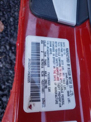 JN1AZ4EH1GM930205 - 2016 NISSAN 370Z BASE RED photo 12