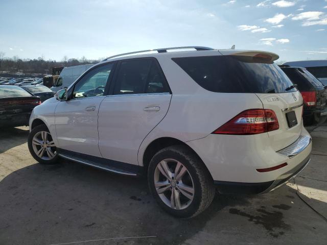 4JGDA5HB7FA574188 - 2015 MERCEDES-BENZ ML 350 4MATIC WHITE photo 2