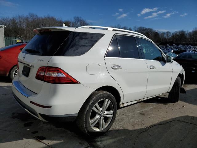 4JGDA5HB7FA574188 - 2015 MERCEDES-BENZ ML 350 4MATIC WHITE photo 3