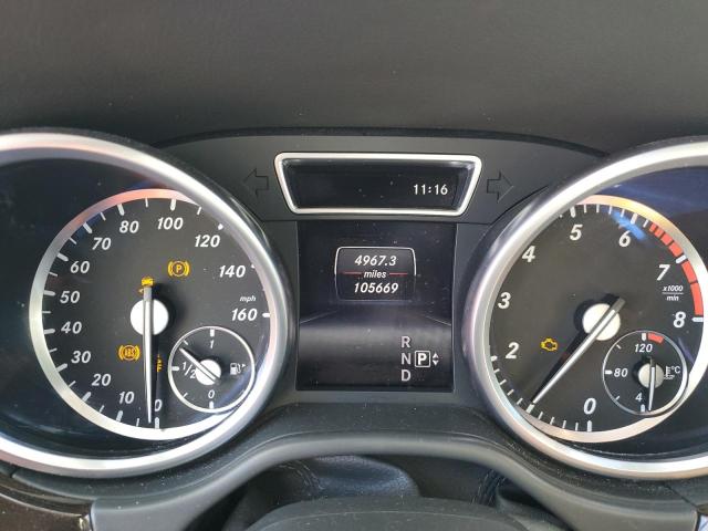 4JGDA5HB7FA574188 - 2015 MERCEDES-BENZ ML 350 4MATIC WHITE photo 9