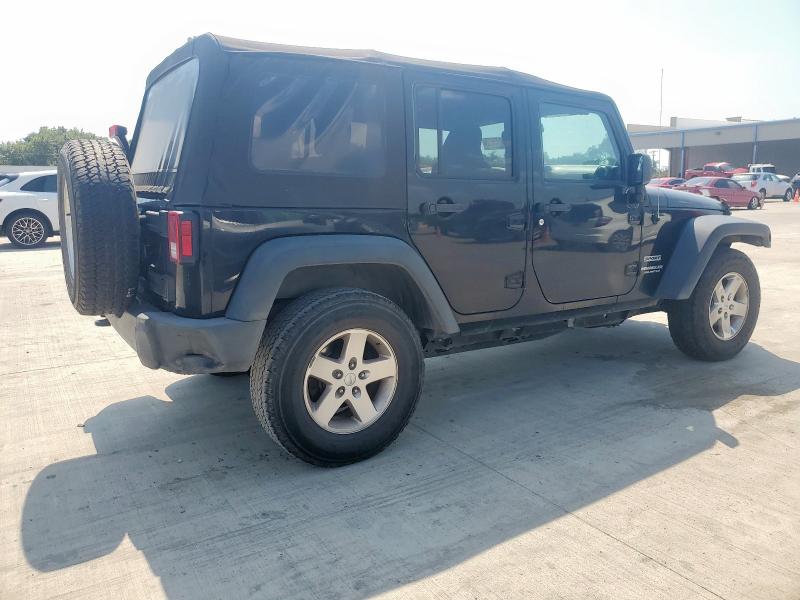 1C4BJWDGXEL308301 - 2014 JEEP WRANGLER U SPORT BLACK photo 3