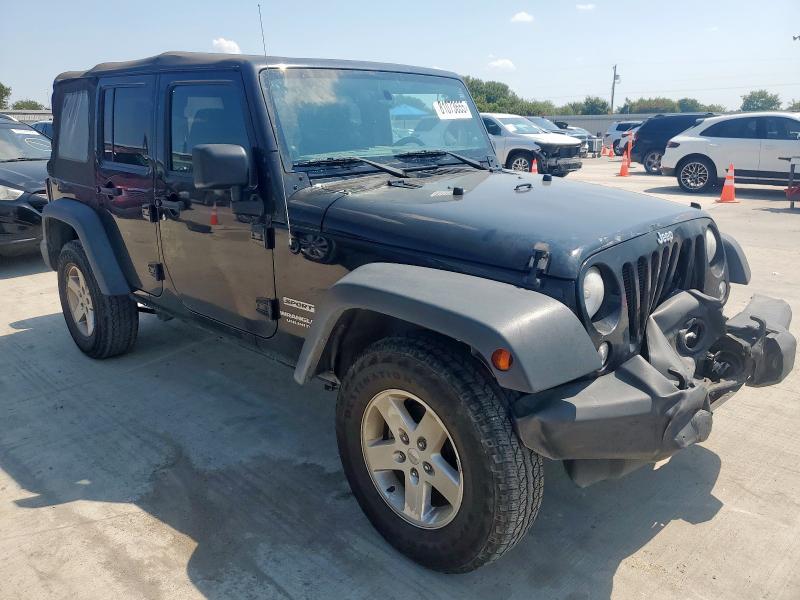 1C4BJWDGXEL308301 - 2014 JEEP WRANGLER U SPORT BLACK photo 4