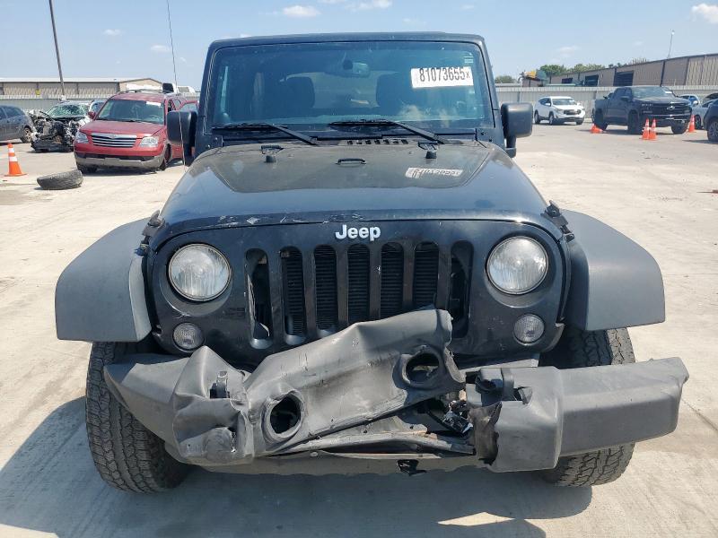 1C4BJWDGXEL308301 - 2014 JEEP WRANGLER U SPORT BLACK photo 5