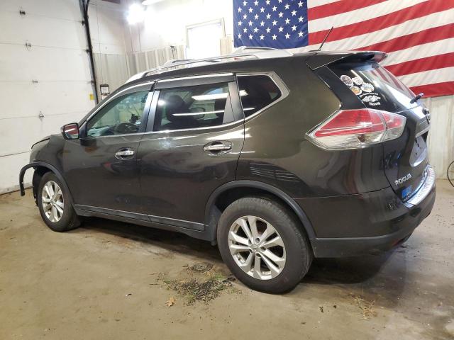 5N1AT2MV1EC852274 - 2014 NISSAN ROGUE S BROWN photo 2