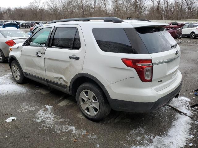 1FM5K8B86DGA55854 - 2013 FORD EXPLORER WHITE photo 2