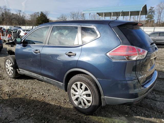 5N1AT2MT9GC925781 - 2016 NISSAN ROGUE S BLUE photo 2