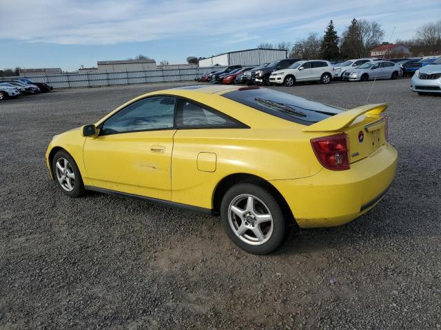 JTDDR32T530156555 - 2003 TOYOTA CELICA GT YELLOW photo 2