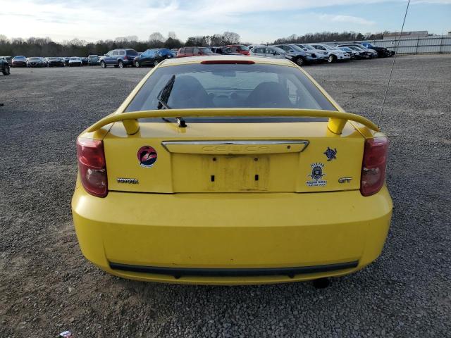 JTDDR32T530156555 - 2003 TOYOTA CELICA GT YELLOW photo 6