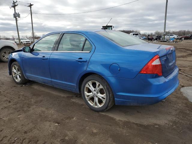 3FAHP0HG1CR441596 - 2012 FORD FUSION SE BLUE photo 2